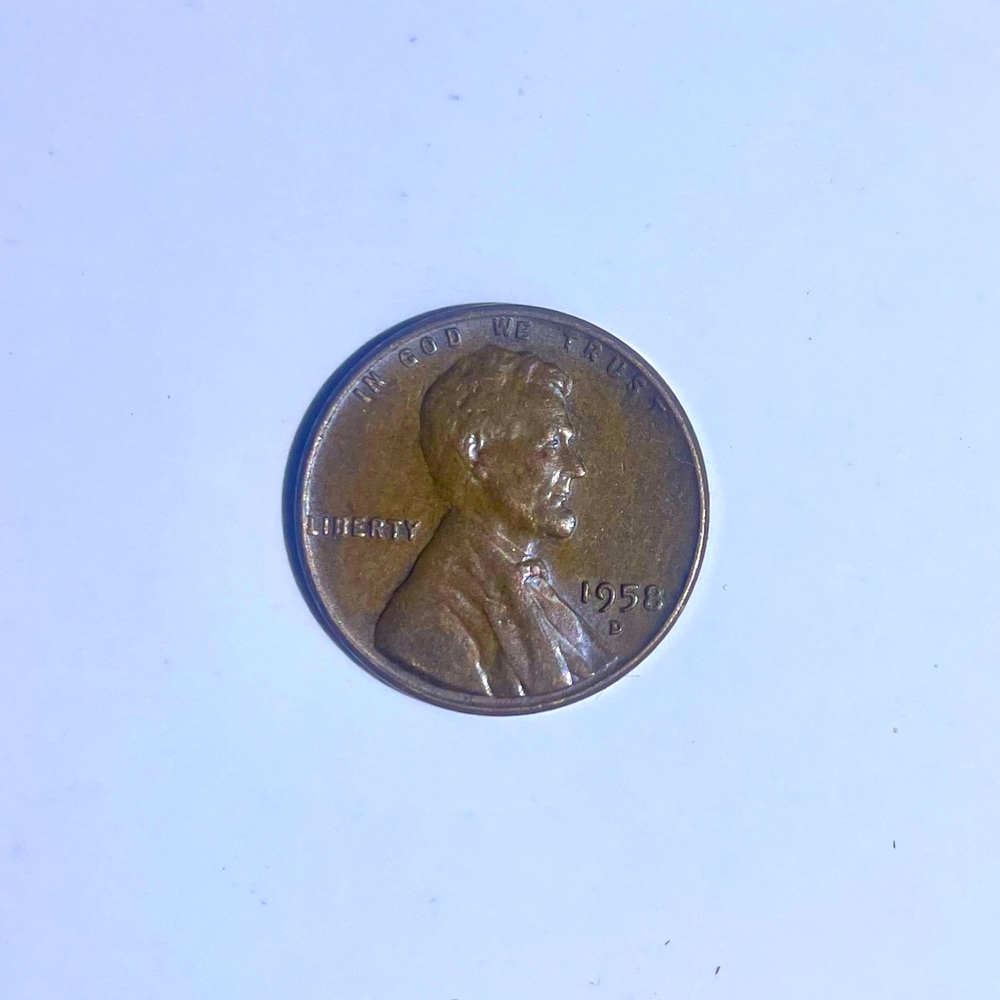 1958 D wheat penny